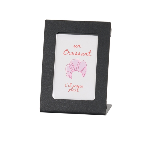 Cal-Mil 28513-46-13 Classic 5" x 5.5" x 6"H Black Plastic Card Holder - 6 Each