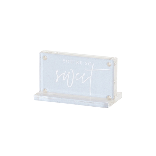 Cal-Mil 3567-32 Classic 3.5" x 1.75" x 2"H Clear Acrylic Cardholder - 6 Each