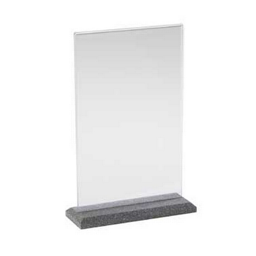 Cal-Mil 653-17 Luxe 5.5" x 8.5"H Clear Acrylic Card Holder - 1 Dozen