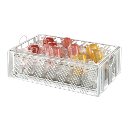 Cal-Mil 41115-12-15 Portland 21" x 13.25" x 8.1"H White Wire Ice Housing