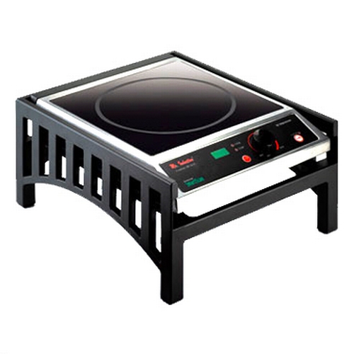 Cal-Mil 1414-V-13 Mission 14.75" x 16.5" Black Cook-n-Serve Induction Frame