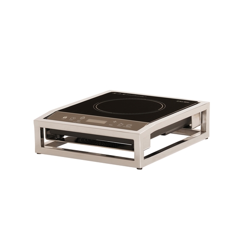 Cal-Mil 23126-49 Milo 13" x 16" x 4"H Chrome Plated Countertop Induction Unit