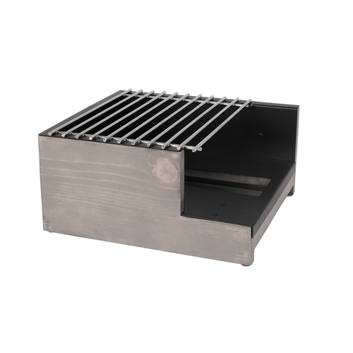 Cal-Mil 3435-110 Aspen 14.75" x 12.75" x 6.5"H Gray Pine Wood Butane Burner