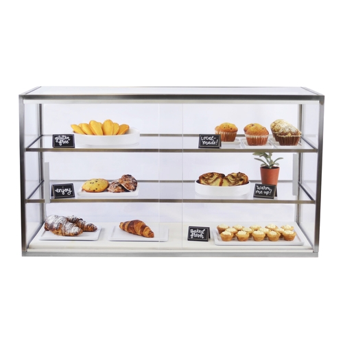 Cal-Mil 22323-55 Luxe 42" x 17" Clear Acrylic 3-Tier Display Case
