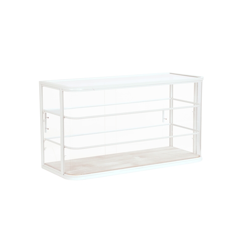 Cal-Mil 22416-113 Newport 42" x 18.5" 3-Tier White Pine Wood Display Case