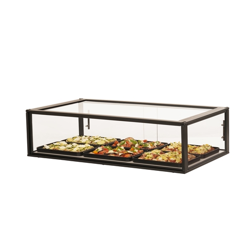 Cal-Mil 23765-1-13 Onyx 42" x 24" x 11"H White Composite 1-Tier Display Case