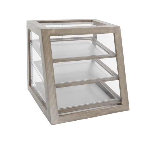Cal-Mil 3432-110 Aspen 21.5" x 21" x 21.5"H 3-Tier Ambient Display Case