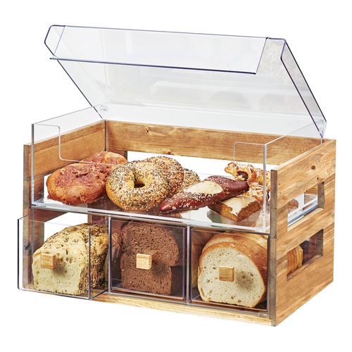 Cal-Mil 3624-99 Madera 20.25" x 12.75" x 13.25"H Clear 2-Tier Display Case