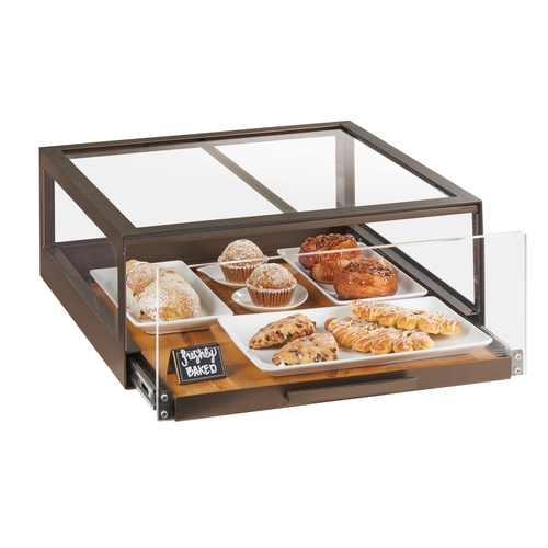 Cal-Mil 3930-84 Sierra 24" x 24" x 10.1"H Rustic Pine Display Case