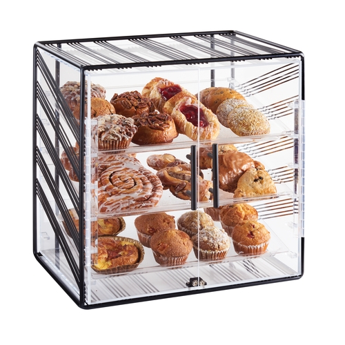 Cal-Mil 4112-13 Portland 19.5" x 14.5" x 20.5"H Black Wire Display Case