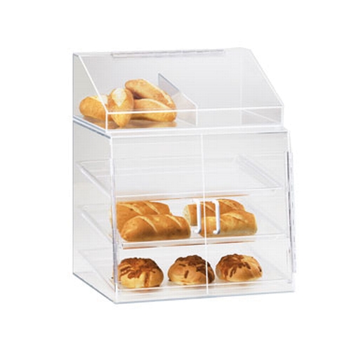 Cal-Mil P241SS Classic 19" x 17" x 18"H Clear Acrylic 3-Tier Display Case