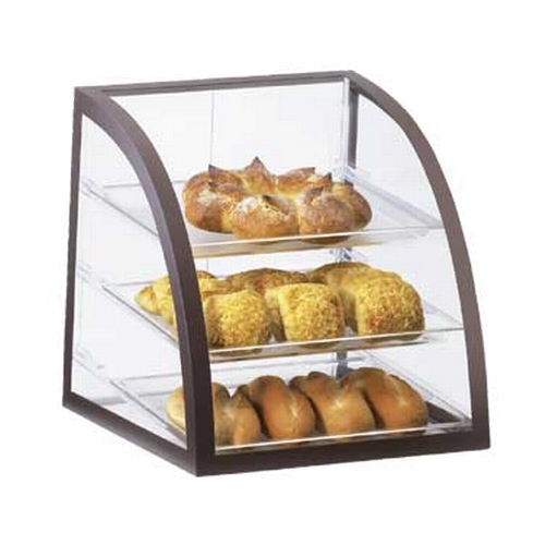 Cal-Mil P255-48 Euro 15.5" x 17" x 16.75"H Clear Acrylic 3-Tier Display Case