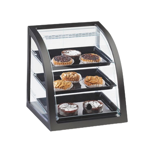Cal-Mil P255-96S Midnight Bamboo 17" x 17" x 18"H 3-Tier Display Case