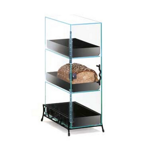 Cal-Mil 1204-13 Classic 7" x 13" Clear Acrylic 3-Tier Stackable Bread Box