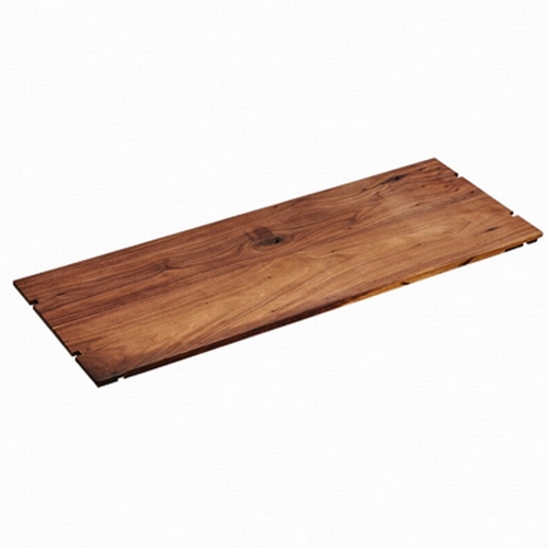 Cal-Mil 1435-1224-78 Mid-Century 24" x 12" Walnut Display Shelf - 2 Each