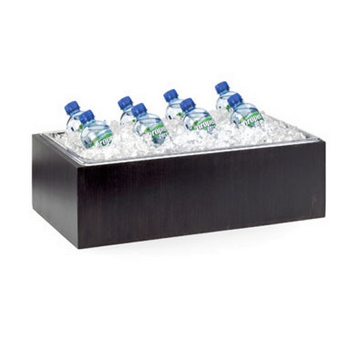 Cal-Mil 475-12-96 Midnight Bamboo 12"x 20" x 6.5"H Natural Ice Display Housing