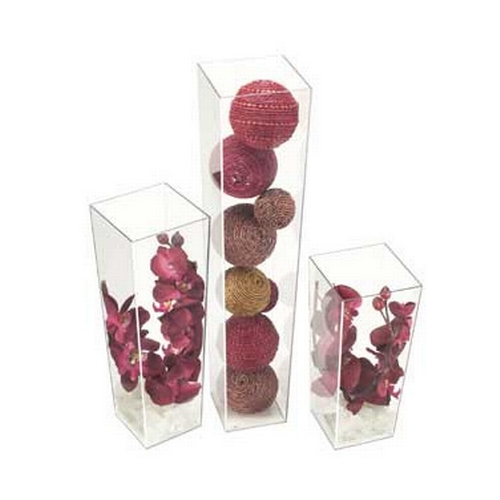 Cal-Mil 879-24 5" x 5" x 24"H Clear PETG Accent Display Tube