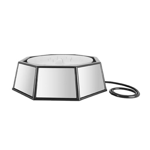 Cal-Mil IP501-110 24" Dia. x 14"H Black Octagonal Ice Display Pedestal - 110v