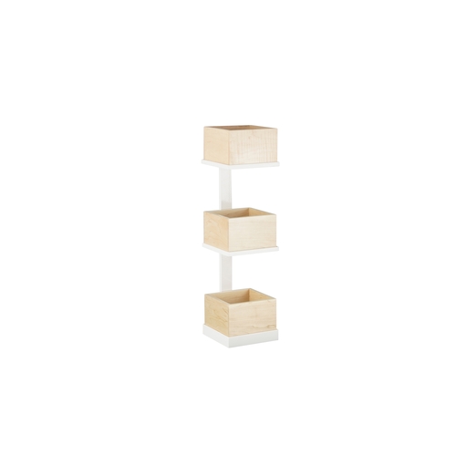 Cal-Mil 22318-15 6.5" x 7" x 20.5"H White Metal Merchandising Stand