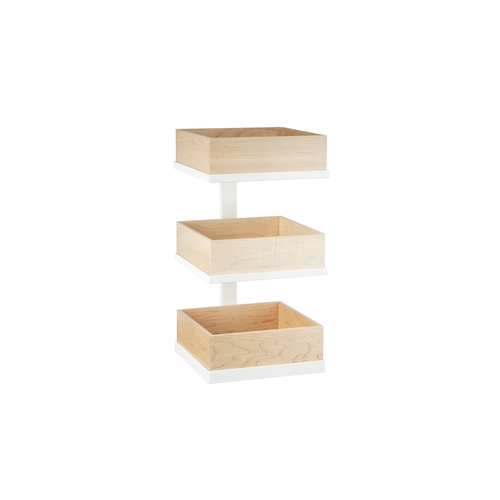Cal-Mil 22320-15 12.5" x 7" x 20.5"H White Metal Merchandising Stand