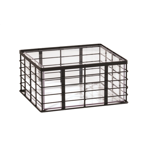 Cal-Mil 22607-10-13 Madison 10" x 12" x 6.5"H Black Wire Ice Bucket