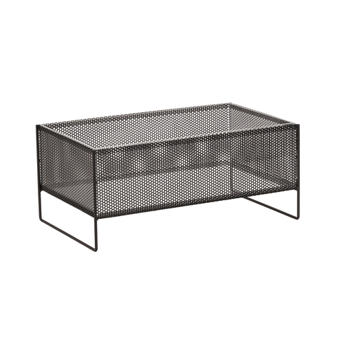 Cal-Mil 22907-12-115 Camden 13" x 20.75" x 9.5"H Black Wire Mesh Ice Bucket
