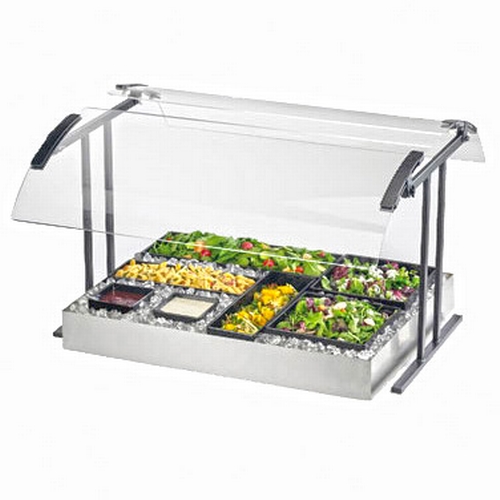 Cal-Mil 2027-6-74 73.25" x 27.25" Clear Curved Double Face Sneezeguard