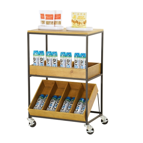 Cal-Mil 23166-99 Madera 28" x 20" x 40"H 3-Tier Modular Cart