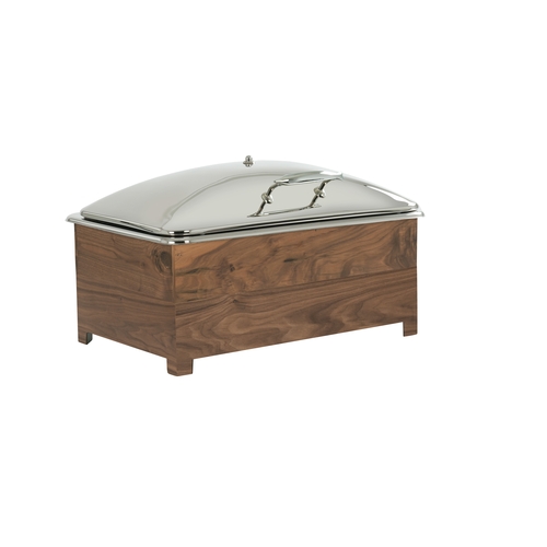 Cal-Mil 23143-78 Sydney 22" x 14" Walnut Chafing Dish Stand