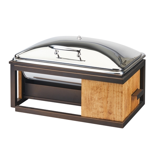 Cal-Mil 3907-84 Sierra 22" x 15" x 14"H Rustic Pine 8 Qt. Chafing Dish