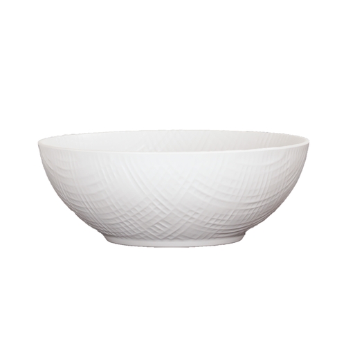 Cal-Mil 22329-11-15 Sedona 10.5" Dia. x 3"H 125 oz. White Melamine Bowl - 6 Each
