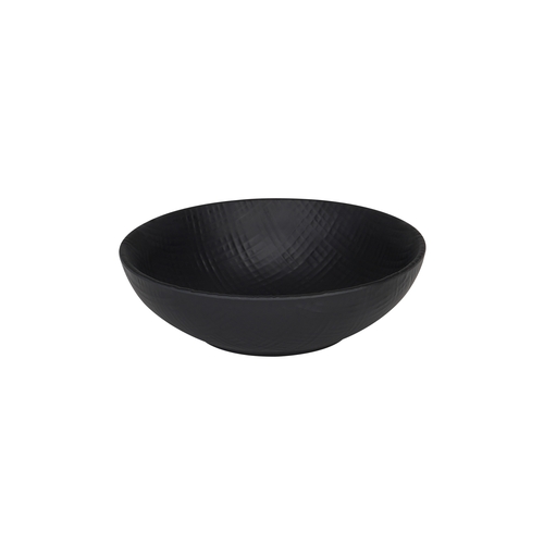 Cal-Mil 22329-6-13 Sedona 6.5" Dia. x 2.25"H Black Melamine Bowl - 6 Each