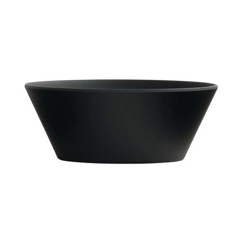 Cal-Mil 22392-5-13 Classic 5" x 5" Matte Black Melamine 13 oz. Coupe Bowl