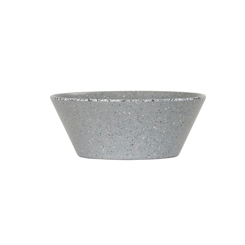 Cal-Mil 22392-7-121 Coronado 6.75" Dia. x 2.25"H Matte Grey Melamine 28 oz. Bowl