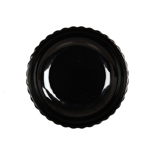 Cal-Mil 22470-10-13 10" Dia. x 2.5"H Matte Black 78 oz. Scalloped Bowl - 6 Each