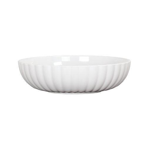Cal-Mil 22470-8-15 8.25"Dia. x 2.5"H Matte White 46 oz. Scalloped Bowl - 6 Each