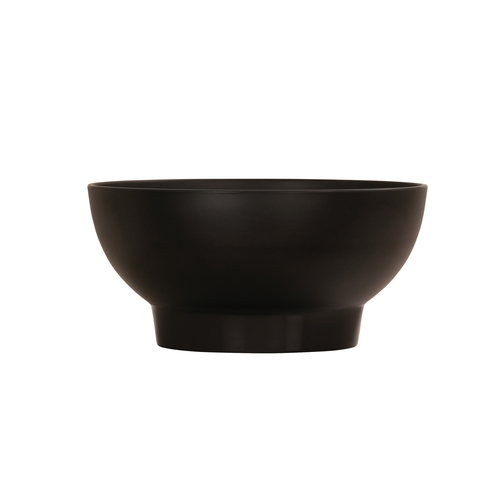 Cal-Mil 22485-8-13 10.5" Dia. x 3" Black Melamine 48 oz. Footed Serving Bowl