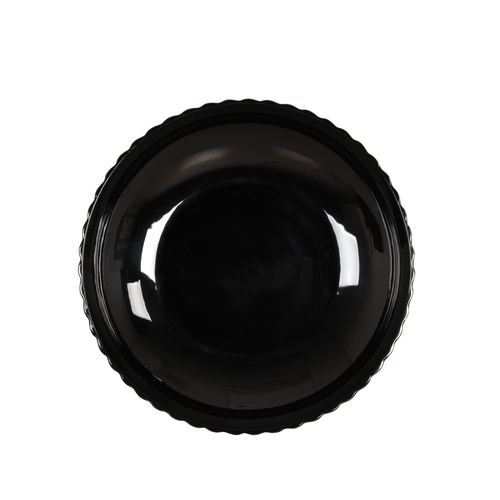 Cal-Mil 22510-14-13 14" Dia. x 2.5"H Matte Black 110 oz. Scalloped Bowl - 6 Each