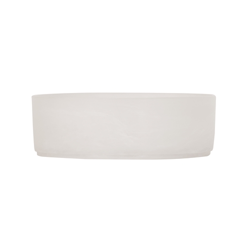 Cal-Mil 23738-8-126 8" Dia. x 3.25"H White Marble Resin Bowl