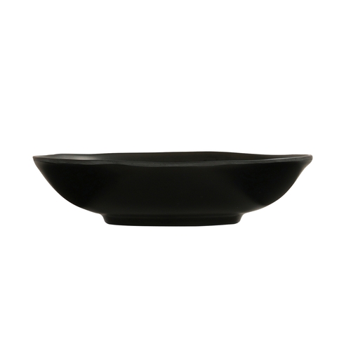 Cal-Mil 24030-12-13 12" Dia. x 3"H Black Melamine Hand Thrown Bowl - 6 Each