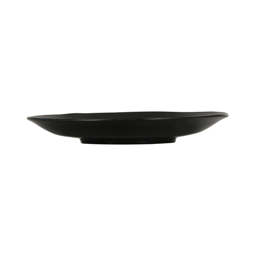 Cal-Mil 24030-14-13 14" Dia. x 2"H Black Melamine Hand Thrown Bowl - 6 Each