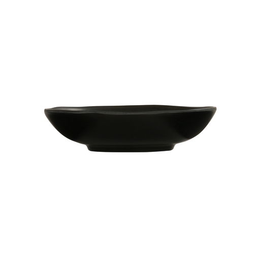 Cal-Mil 24030-7-13 7" Dia. x 1.75"H Black Melamine 16 oz. Hand Thrown Bowl