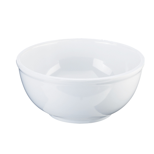 Cal-Mil 3343-10-15W 10.75" Dia. x 5"H White Melamine 120 oz. Bowl - 3 Each
