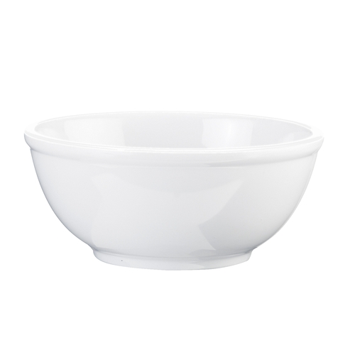 Cal-Mil 3343-8-15W 8.25" Dia. x 3.75"H White Melamine 55 oz. Bowl - 3 Each