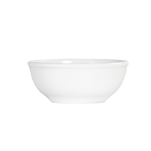 Cal-Mil 3467-4-15W 4.5" Dia. x 1.25"H White Melamine 5.5 oz. Bowl - 6 Each