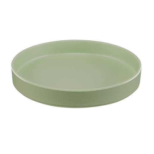 Cal-Mil 22017-10-107 Hudson 10" Dia. x 1.5"H Matcha Melamine Plate - 6 Each