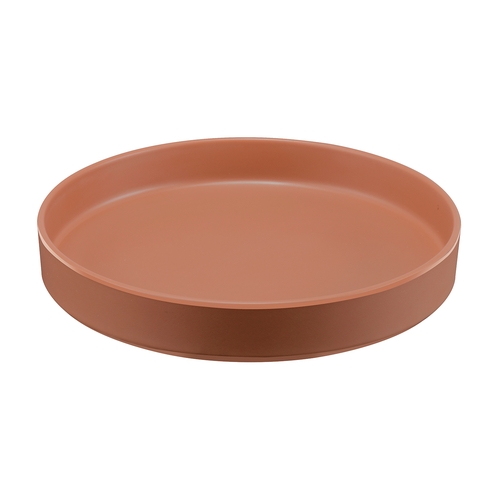 Cal-Mil 22017-10-109 Hudson 10" Dia. x 1.5"H Terracotta Melamine Plate - 6 Each