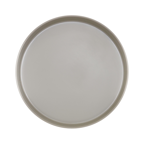 Cal-Mil 22017-12-102 12" Dia. x 1.5"H Ash Melamine Plate - 6 Each