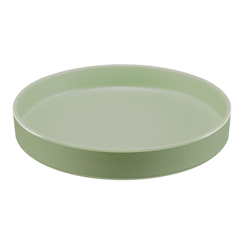 Cal-Mil 22017-12-107 Hudson 12" Dia. x 1.5"H Matcha Melamine Plate - 6 Each