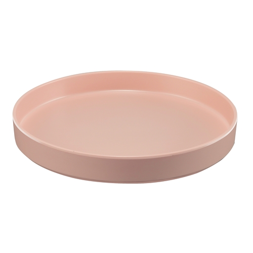 Cal-Mil 22017-12-108 Hudson 12" Dia. x 1.5"H Blush Melamine Plate - 6 Each